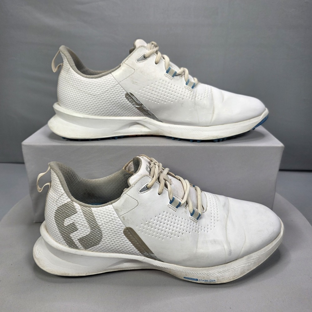 FootJoy FJ Mens Fuel Spikeless Golf Shoes White Sneakers Size 11.5